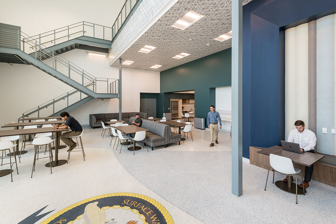 Lounge area in Maritime Skills Training Center