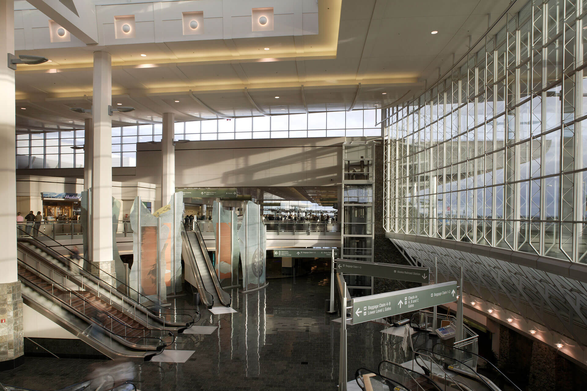 Interior of Anchorage Ted Stevens International Airport