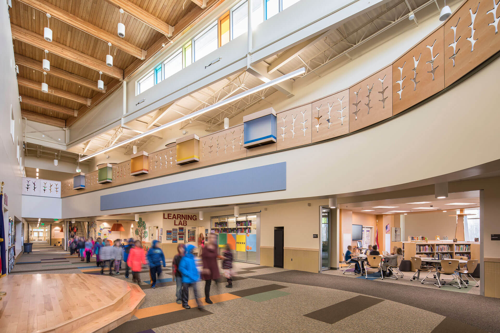 Interior of Iditarod Elementary School