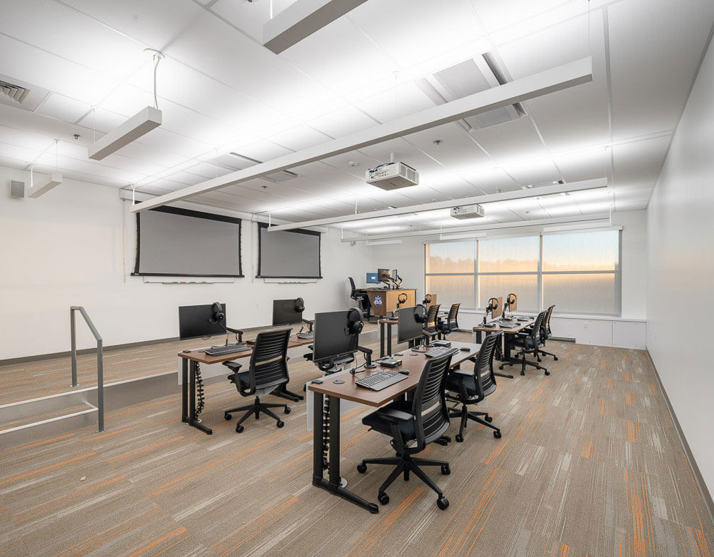 Classroom inside the F-35 ADAL Field Training Facility