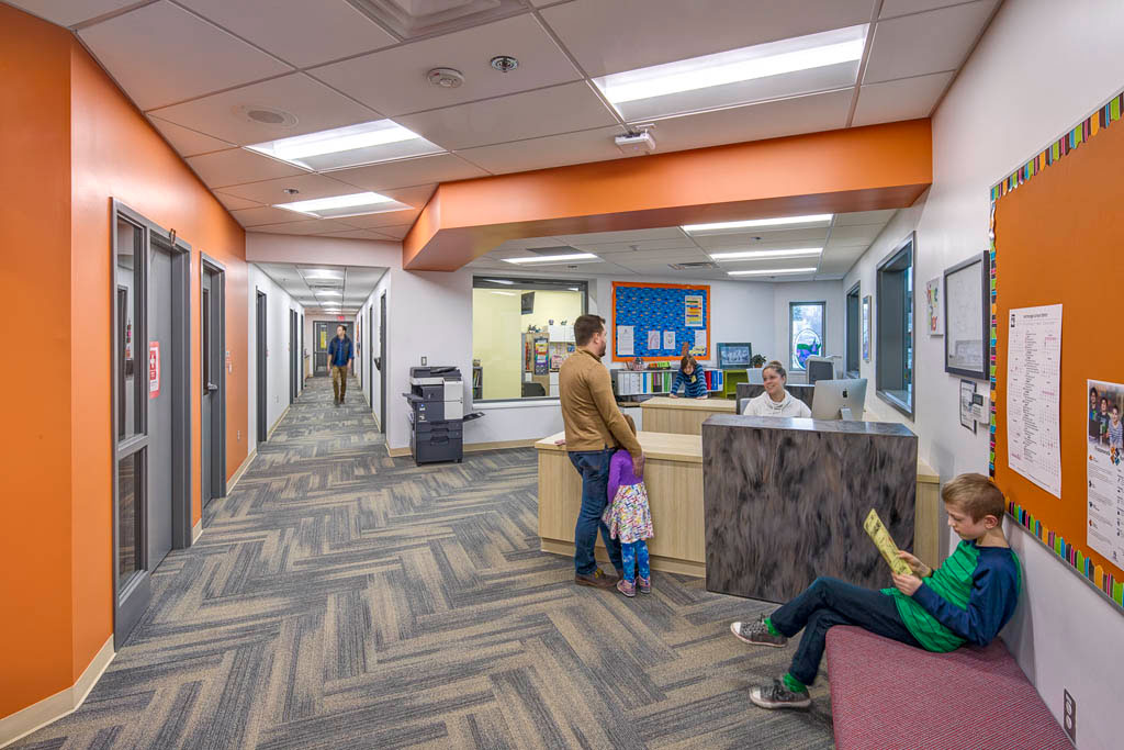 Front desk at Gladys Wood Elementary School