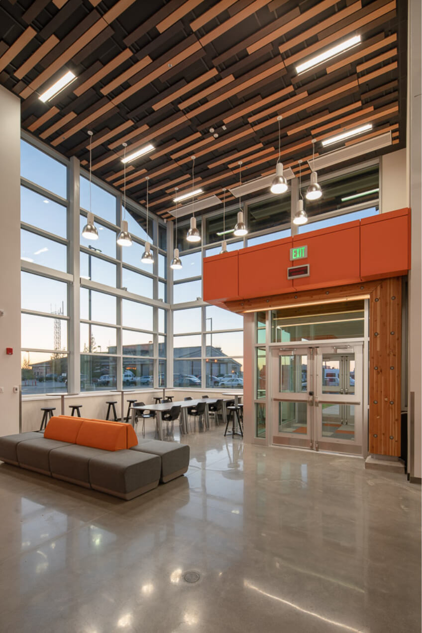 The foyer at the F-35 ADAL Field Training Facility