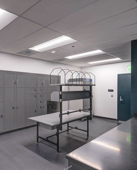 Evidence room in Wasilla Police Station 