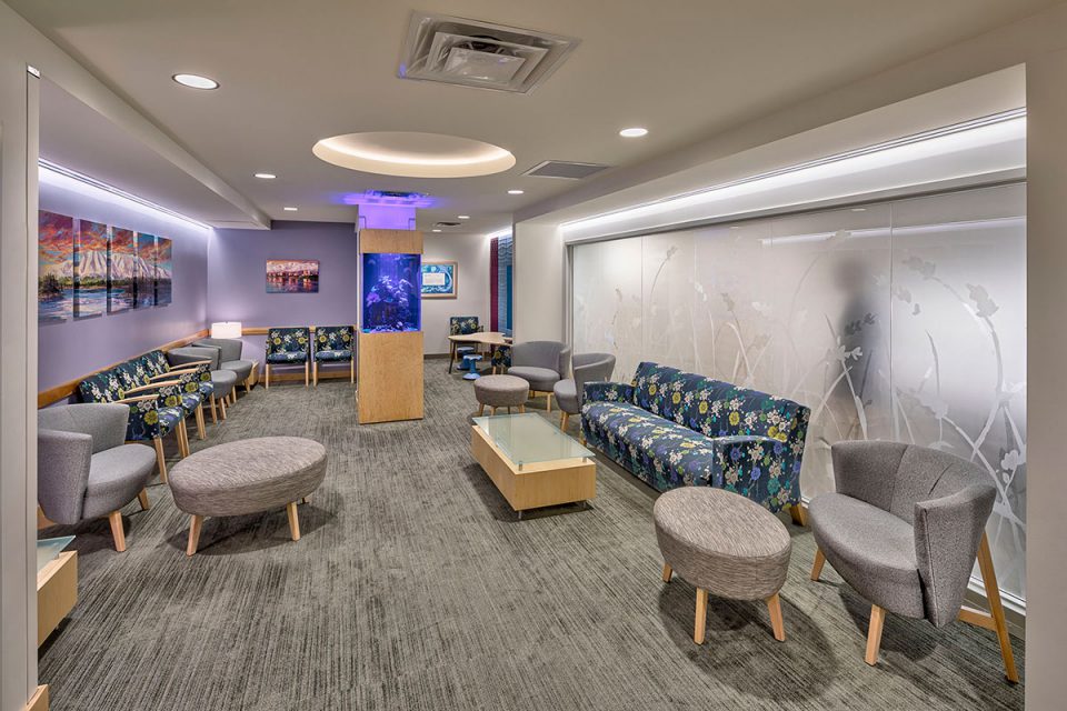 Waiting room of the Women’s Care of Alaska Clinic Renovation