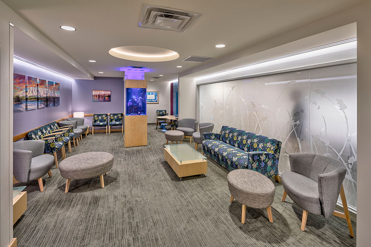 Waiting room of the Women’s Care of Alaska Clinic Renovation